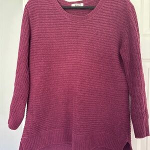BB Dakota Burgundy Knit Women's Sweater